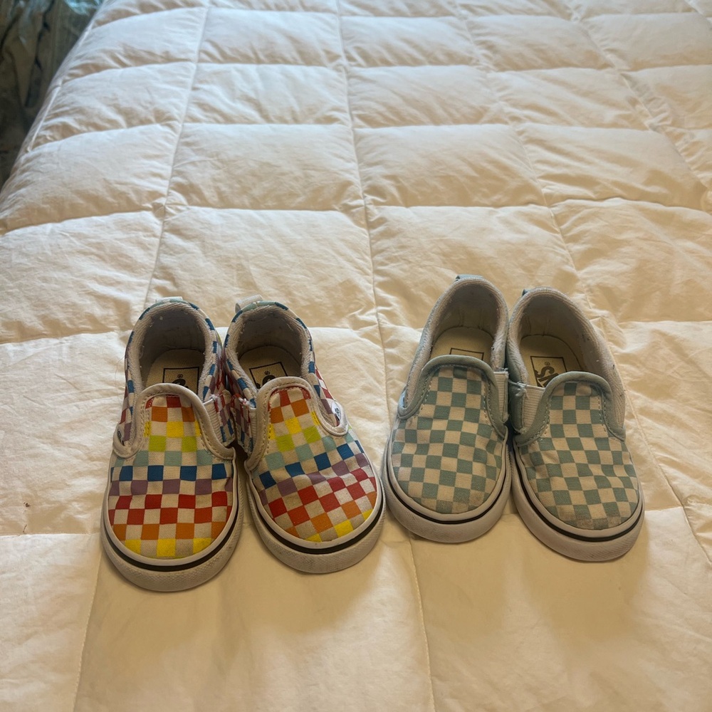Vans toddler Checkered Kids Slip-On Shoes